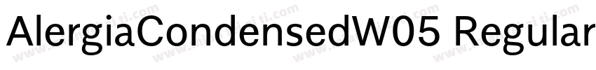 AlergiaCondensedW05 Regular Regular字体转换
